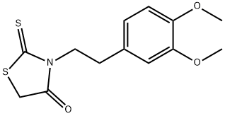 3-(3,4-Dimethoxyphenethyl)-2-thioxo-4-thiazolidinone Struktur