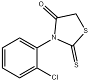 3-(2-Chlorophenyl)-2-thioxothiazolidin-4-one Struktur