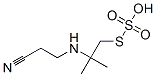 Thiosulfuric acid S-[2-[(2-cyanoethyl)amino]-2-methylpropyl] ester Struktur