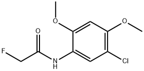 5'-Chloro-2',4'-dimethoxy-2-fluoroacetanilide Struktur