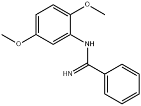 N-(2,5-Dimethoxyphenyl)benzamidine Struktur