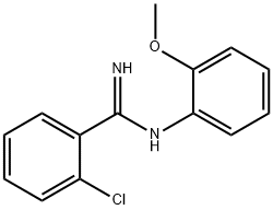 o-Chloro-N-(o-methoxyphenyl)benzamidine Struktur