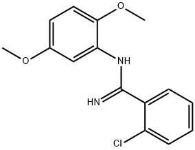 o-Chloro-N-(2,5-dimethoxyphenyl)benzamidine Struktur