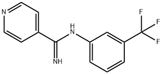 N-(α,α,α-Trifluoro-m-tolyl)isonicotinamidine Struktur