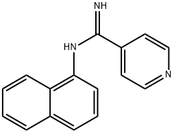 N-(1-Naphtyl)isonicotinamidine Struktur