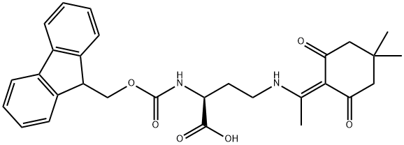 FMOC-L-DAB(DDE)-OH Struktur