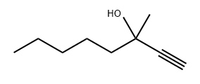 3-METHYL-1-OCTYN-3-OL Struktur