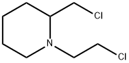 (beta-chloroethyl)-2-chloromethylpiperidine Struktur