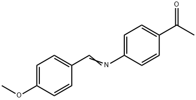 4-ACETYL-N-(4-METHOXYBENZYLIDENE)ANILIN& Struktur