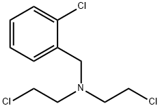 Benzenemethanamine, 2-chloro-N,N-bis (2-chloroethyl)- Struktur