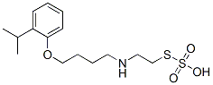 Thiosulfuric acid hydrogen S-[2-[[4-(2-isopropylphenoxy)butyl]amino]ethyl] ester Struktur