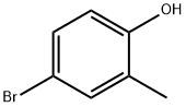 4-Bromo-2-methylphenol Struktur