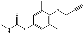 Methylcarbamic acid 3,5-dimethyl-4-[N-methyl-N-(2-propynyl)amino]phenyl ester Struktur