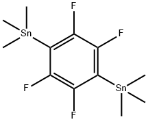 2,3,5,6-Tetrafluoro-1,4-bis(trimethylstannyl)benzene Struktur