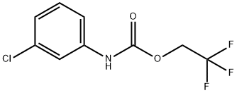 2,2,2-TRIFLUOROETHYL 3-CHLOROPHENYLCARBAMATE Struktur