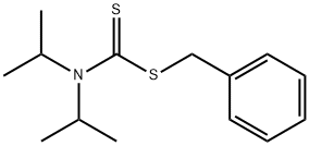 Diisopropyldithiocarbamic acid benzyl ester Struktur