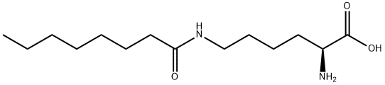 N6-(1-oxooctyl)-L-lysine  Struktur