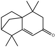 1,2,3,4,5,6-hexahydro-1,1,5,5-tetramethyl-7H-2,4a-methanonaphthalen-7-one Struktur