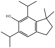 4,6-bis(isopropyl)-3,3-dimethylindan-5-ol Struktur