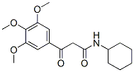 N-Cyclohexyl-2-(3,4,5-trimethoxybenzoyl)acetamide Struktur