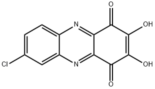 7-Chloro-2,3-dihydroxy-1,4-phenazinedione Struktur