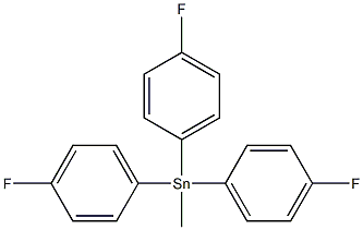 Tris(p-fluorophenyl)(methyl)stannane Struktur