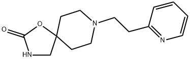 8-[2-(2-Pyridyl)ethyl]-1-oxa-3,8-diazaspiro[4.5]decan-2-one Struktur