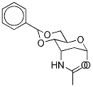 Methyl 3-(Acetylamino)-2,3-dideoxy-4,6-O-benzylidene-α-D-ribo-hexopyranoside Struktur