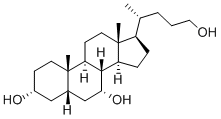 5beta-Cholan-3alpha,7alpha,24-triol Struktur