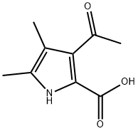 4-ACETYL-3,5-DIMETHYL-1H-PYRROLE-2-CARBOXYLIC ACID Struktur