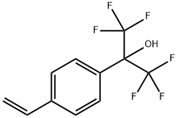 1,1,1,3,3,3-Hexafluoro-2-(4-vinylphenyl)-propan-2-ol Struktur