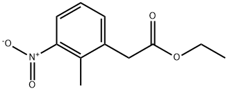 Benzeneacetic acid, 2-Methyl-3-nitro-, ethyl ester Struktur