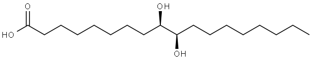 THREO-9,10-DIHYDROXYSTEARIC ACID Struktur