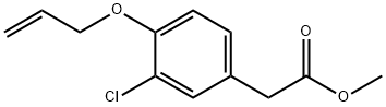 methyl [4-(allyloxy)-3-chlorophenyl]acetate Struktur