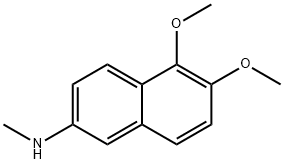 5,6-Dimethoxy-N-methyl-2-naphthalenamine Struktur