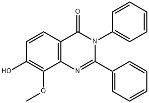 4(3H)-Quinazolinone,  7-hydroxy-8-methoxy-2,3-diphenyl- Struktur