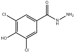 3,5-DICHLORO-4-HYDROXYBENZOHYDRAZIDE Struktur