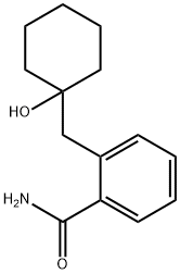 2-[(1-Hydroxycyclohexyl)methyl]benzamide Struktur