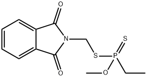 Ethylphosphonodithioic acid O-methyl S-[(1,3-dihydro-1,3-dioxo-2H-isoindol-2-yl)methyl] ester Struktur