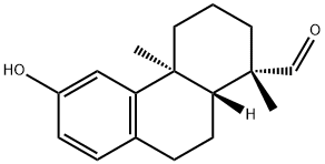 12-Hydroxypodocarpa-8,11,13-trien-19-al Struktur