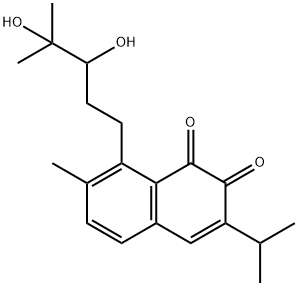 8-(3,4-Dihydroxy-4-methylpentyl)-3-isopropyl-7-methylnaphthalene-1,2-dione Struktur