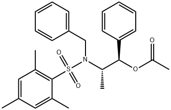 乙酸-(1R,2S)-2-[N-芐基-N-(三甲苯基磺酰)氨基]-1-苯基丙酯[交叉醇醛反應(yīng)用試劑], 240423-74-9, 結(jié)構(gòu)式