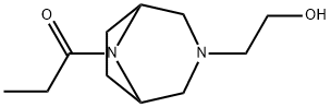 8-Propionyl-3,8-diazabicyclo[3.2.1]octane-3-ethanol Struktur