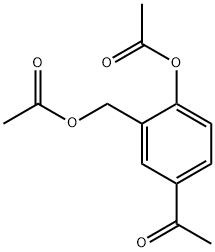 4-Acetoxy-3-acetoxymethylacetophenone  Struktur