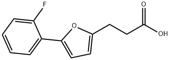 3-[5-(2-FLUOROPHENYL)-2-FURYL]PROPANOIC ACID Struktur