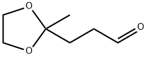 3-(2-Methyl-1,3-dioxolane-2-yl)propanal Struktur