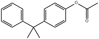 4-(1-methyl-1-phenylethyl)phenyl acetate Struktur