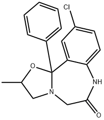 OXAZOLAM METHANOL SOLUTION Struktur