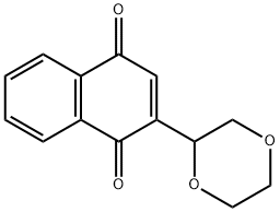 2-(1,4-Dioxan-2-yl)naphthalene-1,4-dione Struktur