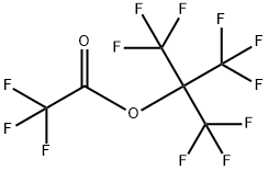 2,2,2-Trifluoro-1,1-bis(trifluoromethyl)ethyl=trifluoroacetate Struktur